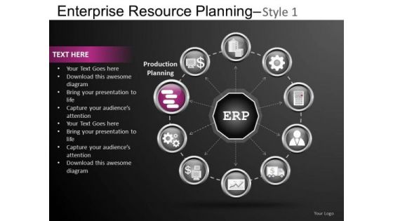 9 Steps Enterprise Resource Planning 1 PowerPoint Slides And Ppt Diagram Templates