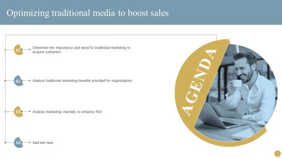 AGENDA Optimizing Traditional Media To Boost Sales Microsoft PDF AGENDA Optimizing Traditional Media To Boost Sales Microsoft PDF