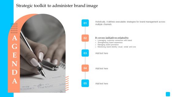 AGENDA Strategic Toolkit To Administer Brand Image Formats PDF