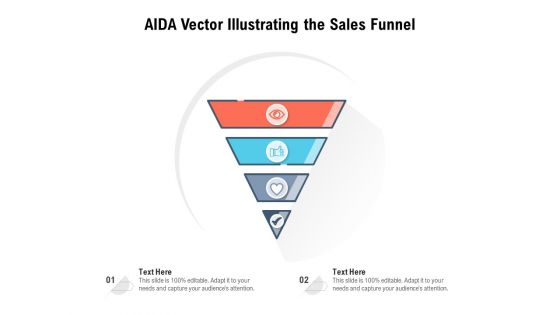 AIDA Vector Illustrating The Sales Funnel Ppt PowerPoint Presentation File Sample PDF