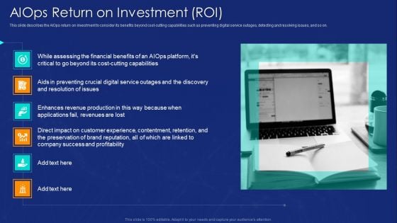 AIOPS Implementation Aiops Return On Investment ROI Ppt Icon Infographic Template PDF