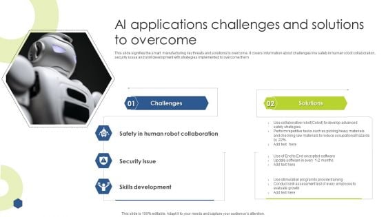 AI Applications Challenges And Solutions To Overcome Graphics PDF AI Applications Challenges And Solutions To Overcome Graphics PDF