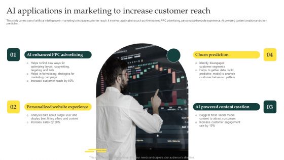 AI Applications In Marketing To Increase Customer Reach Diagrams PDF
