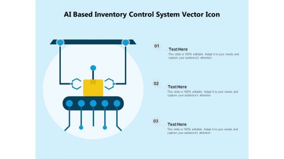 AI Based Inventory Control System Vector Icon Ppt PowerPoint Presentation Summary Clipart PDF