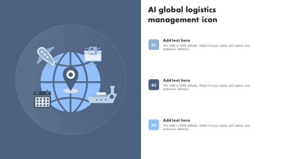 AI Global Logistics Management Icon Background PDF