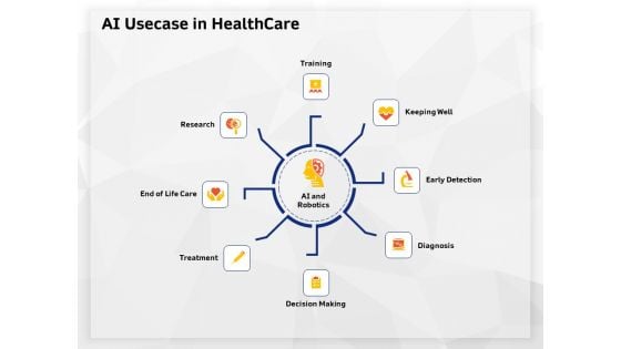 AI High Tech PowerPoint Templates AI Usecase In Healthcare Ppt Professional Background PDF