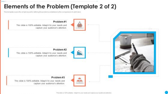 AI Investor Financing Pitch Deck Elements Of The Problem Ppt Professional Grid PDF