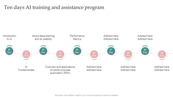 AI Playbook For Business Ten Days AI Training And Assistance Program Structure PDF