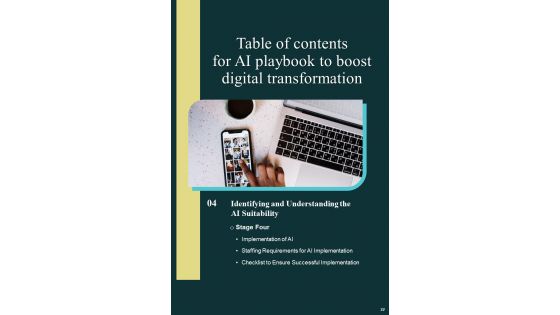 AI Playbook To Boost Digital Transformation Template