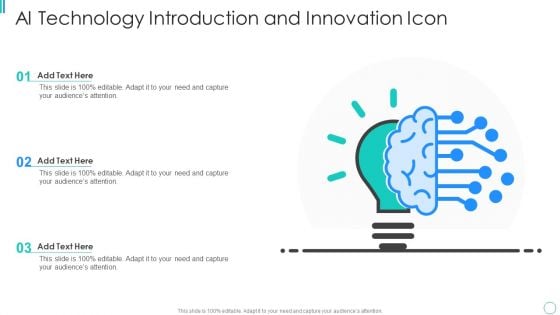 AI Technology Introduction And Innovation Icon Professional PDF
