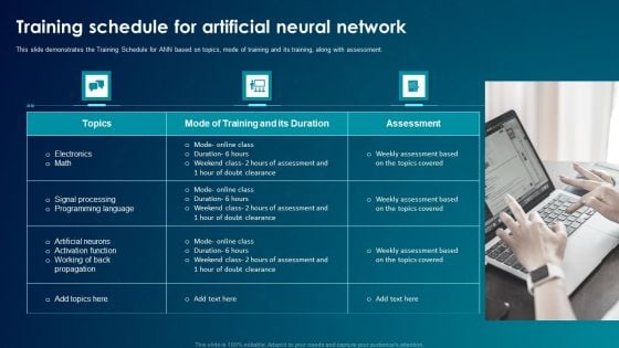ANN System Training Schedule For Artificial Neural Network Graphics PDF