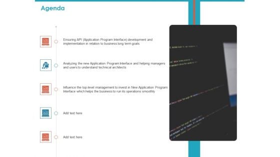 API For Software Building Agenda Ppt Professional Example PDF
