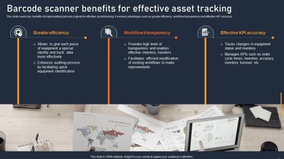 ATS Administration To Improve Barcode Scanner Benefits For Effective Asset Tracking Clipart PDF