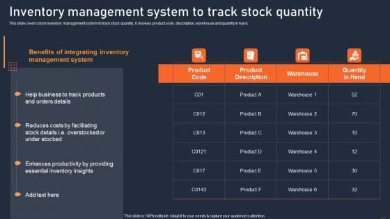 ATS Administration To Improve Inventory Management System To Track Stock Quantity Pictures PDF