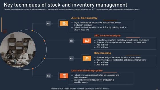 ATS Administration To Improve Key Techniques Of Stock And Inventory Management Template PDF