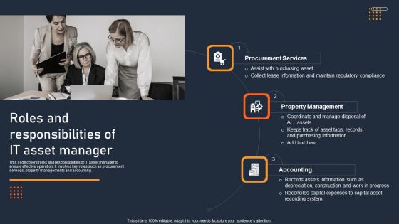 ATS Administration To Improve Roles And Responsibilities Of IT Asset Manager Background PDF ATS Administration To Improve Roles And Responsibilities Of IT Asset Manager Background PDF