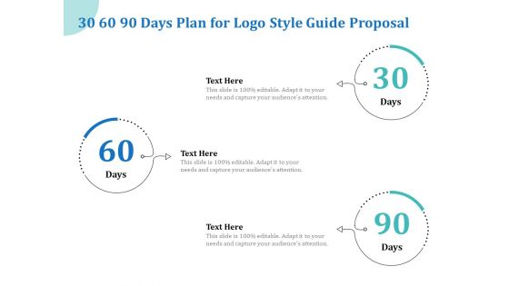 A Step By Step Guide To Creating Brand Guidelines 30 60 90 Days Plan For Logo Style Guide Proposal Summary PDF