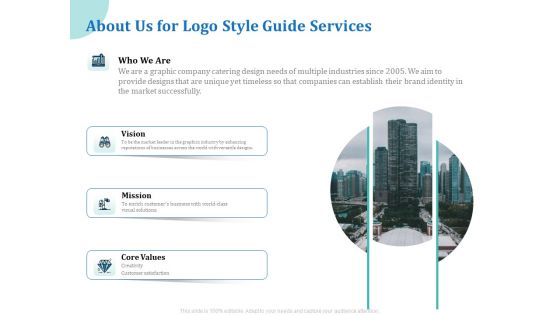 A Step By Step Guide To Creating Brand Guidelines About Us For Logo Style Guide Services Guidelines PDF