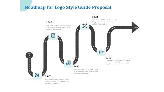 A Step By Step Guide To Creating Brand Guidelines Roadmap For Logo Style Guide Proposal Pictures PDF