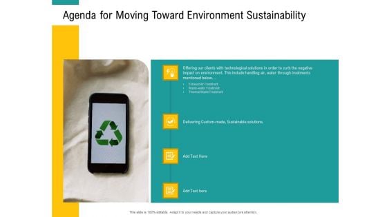 A Step Towards Environmental Preservation Agenda For Moving Toward Environment Sustainability Clipart PDF