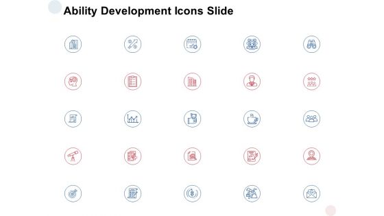 Ability Development Icons Slide Growth Ppt PowerPoint Presentation Summary Show