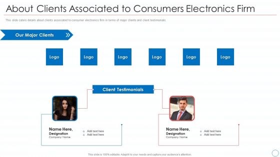 About Clients Associated To Consumers Electronics Firm Inspiration PDF About Clients Associated To Consumers Electronics Firm Inspiration PDF