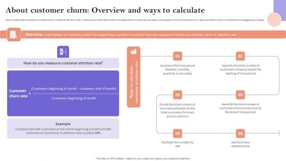 About Customer Churn Overview And Ways To Calculate Rules PDF About Customer Churn Overview And Ways To Calculate Rules PDF