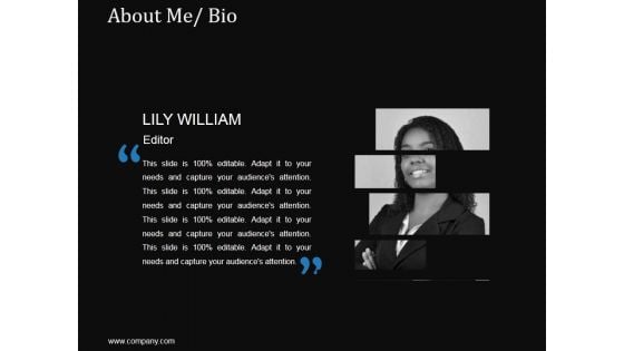 About Me Bio Ppt PowerPoint Presentation Model About Me Bio Ppt PowerPoint Presentation Model