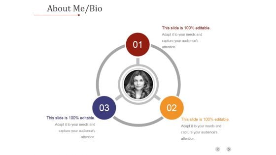 About Me Bio Ppt PowerPoint Presentation Visuals