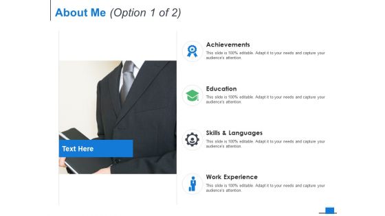 About Me Option Management Ppt PowerPoint Presentation Styles Design Templates About Me Option Management Ppt PowerPoint Presentation Styles Design Templates