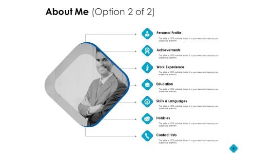 About Me Ppt PowerPoint Presentation Complete Deck With Slides