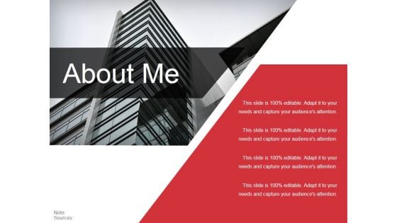 About Me Ppt PowerPoint Presentation Professional Slideshow