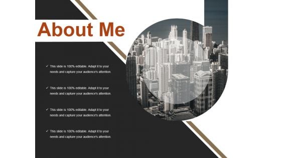About Me Ppt PowerPoint Presentation Slides Model