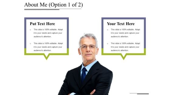 About Me Template 1 Ppt PowerPoint Presentation Gallery Inspiration