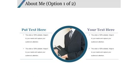 About Me Template 1 Ppt PowerPoint Presentation Ideas Icon