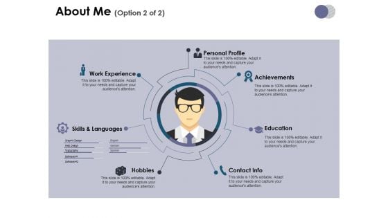 About Me Template 2 Ppt PowerPoint Presentation Ideas Portrait