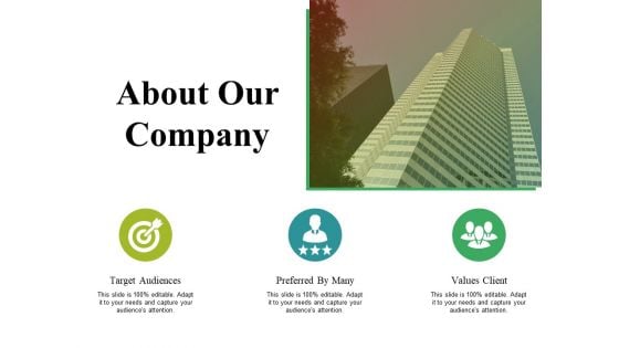 About Our Company Ppt PowerPoint Presentation Infographic Template Example Introduction