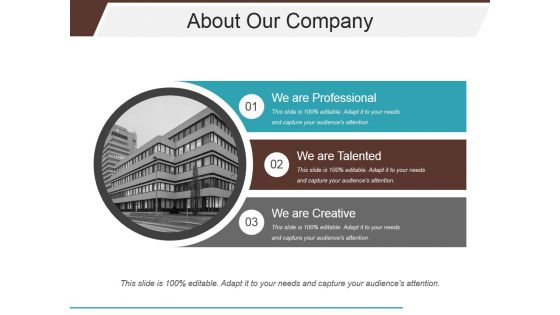 About Our Company Ppt PowerPoint Presentation Infographic Template Samples