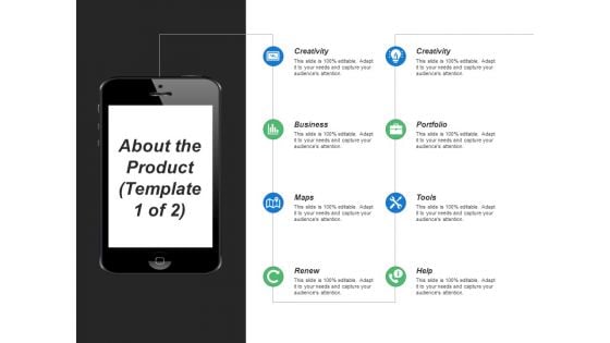 About The Product Creativity Ppt PowerPoint Presentation Slides Example