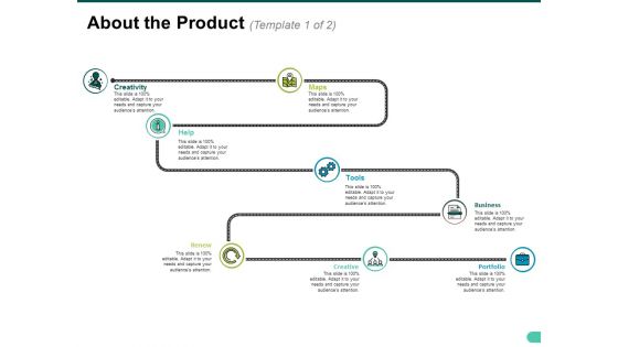 About The Product Template 1 Ppt PowerPoint Presentation File Example Topics