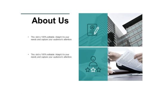 About Us Audience Attention Ppt PowerPoint Presentation Infographic Template Deck