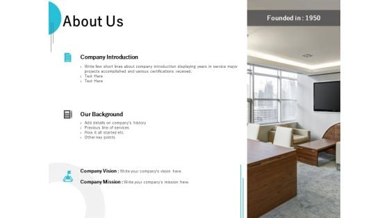 About Us Company Introduction Ppt PowerPoint Presentation Infographic Template Inspiration