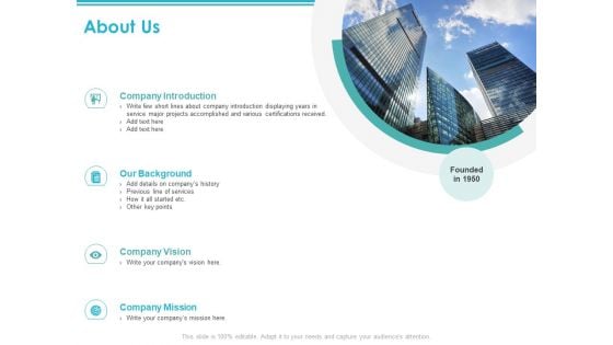 About Us Company Introduction Ppt PowerPoint Presentation Model Graphics Tutorials