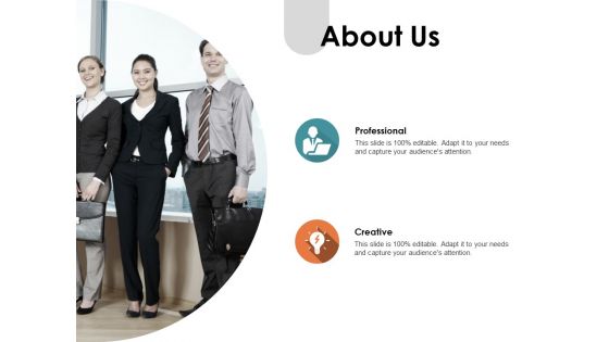 About Us Creative Ppt PowerPoint Presentation Professional Smartart