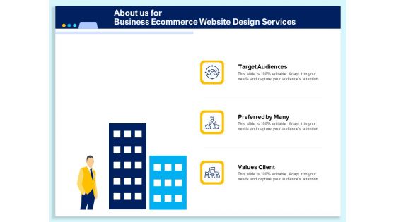 About Us For Business Ecommerce Website Design Services Ppt PowerPoint Presentation Layouts PDF