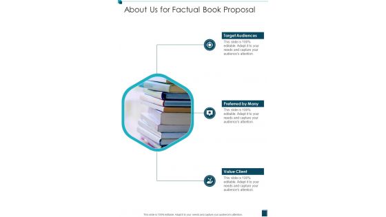 About Us For Factual Book Proposal One Pager Sample Example Document About Us For Factual Book Proposal One Pager Sample Example Document