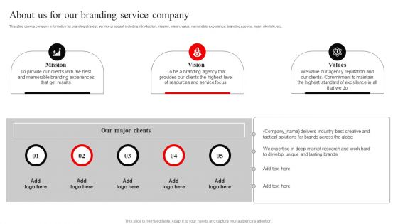 About Us For Our Branding Service Company Download PDF About Us For Our Branding Service Company Download PDF
