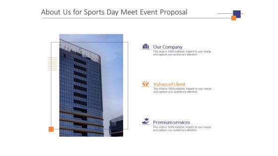 About Us For Sports Day Meet Event Proposal Ppt PowerPoint Presentation Portfolio Themes