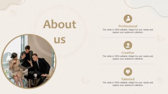 About Us Launching New Beverage Product Entering An Untapped Industry Infographics PDF About Us Launching New Beverage Product Entering An Untapped Industry Infographics PDF