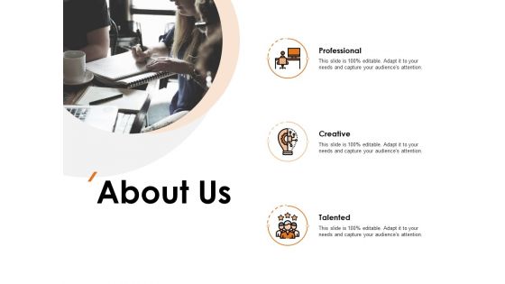 About Us Professional Ppt PowerPoint Presentation Ideas Infographic Template